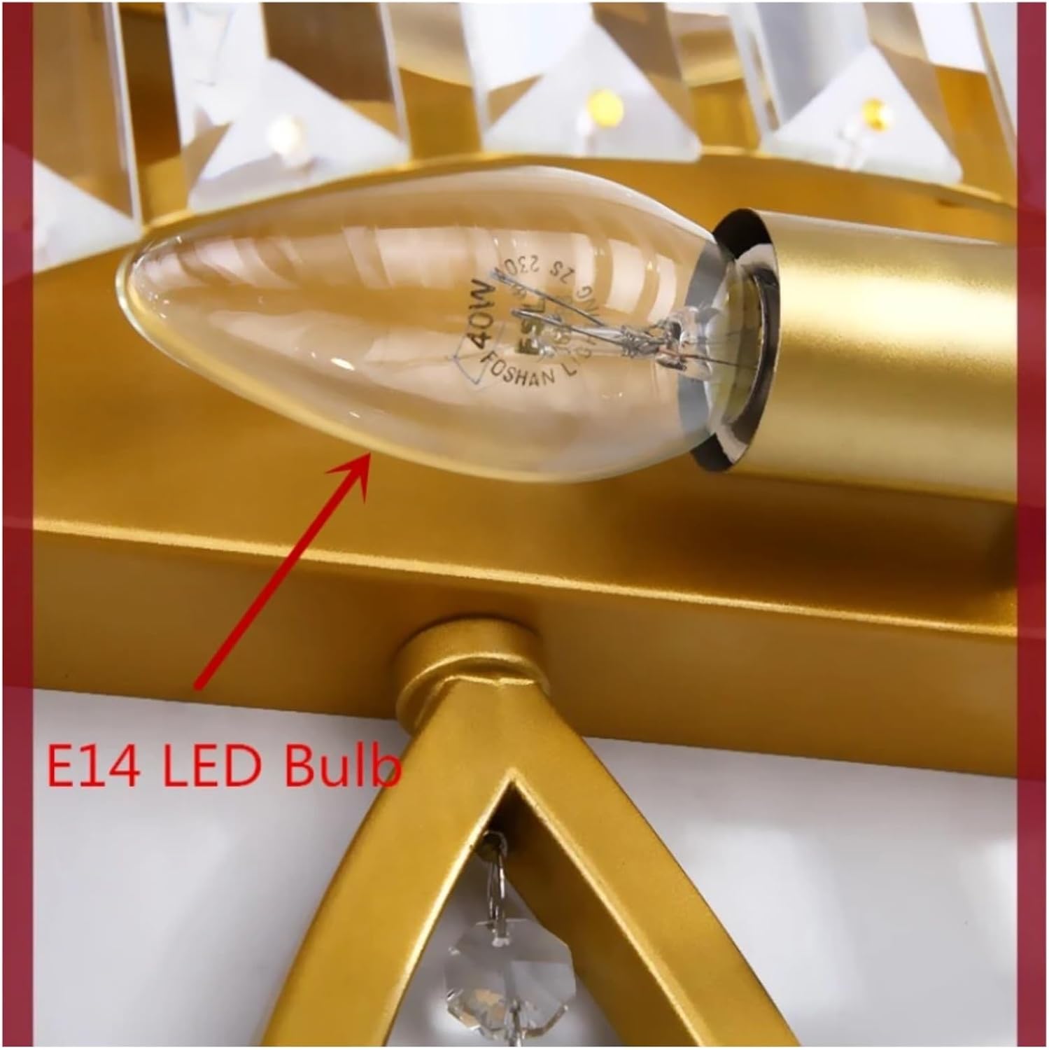 Modern Crystal LED Wall Lamp Parlor Bedroom Sconce E14 110-220V Surface Mount Aisle Lights,Household