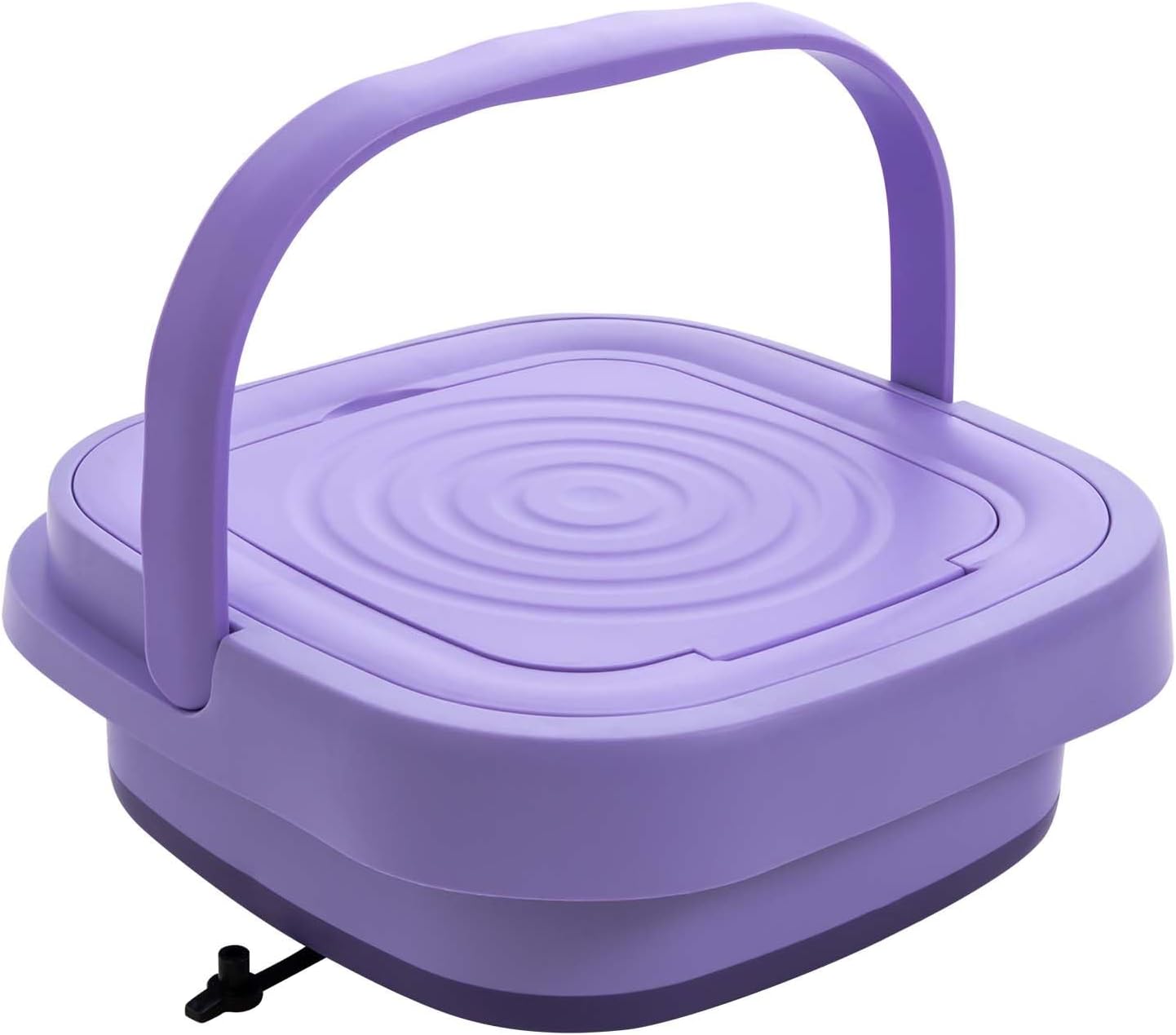 YIYIBYUS Portable Mini Washing Machine, Top Load, Purple, 8L, 110V, 51dB, Foldable, 3 Cycles, 4.85 lbs