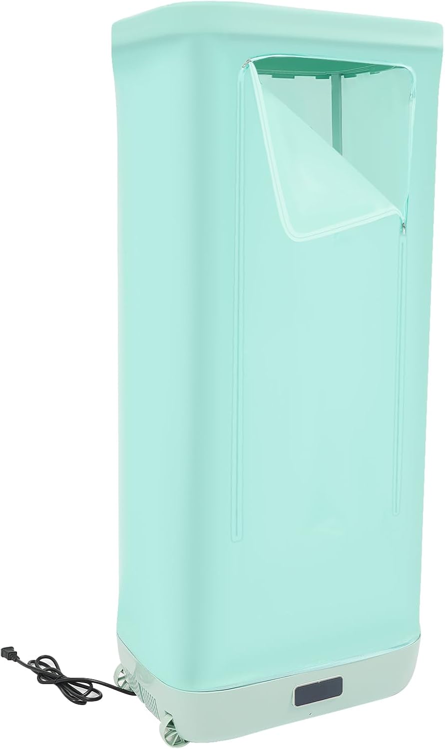 Folding Portable Clothes Dryer Automatic Ironing Machine Household Mini Quick Drying Dryer Clothes Wringer, Wardrobe Dryer with One Shelf for Apartment, RV, or Other Compact Spaces