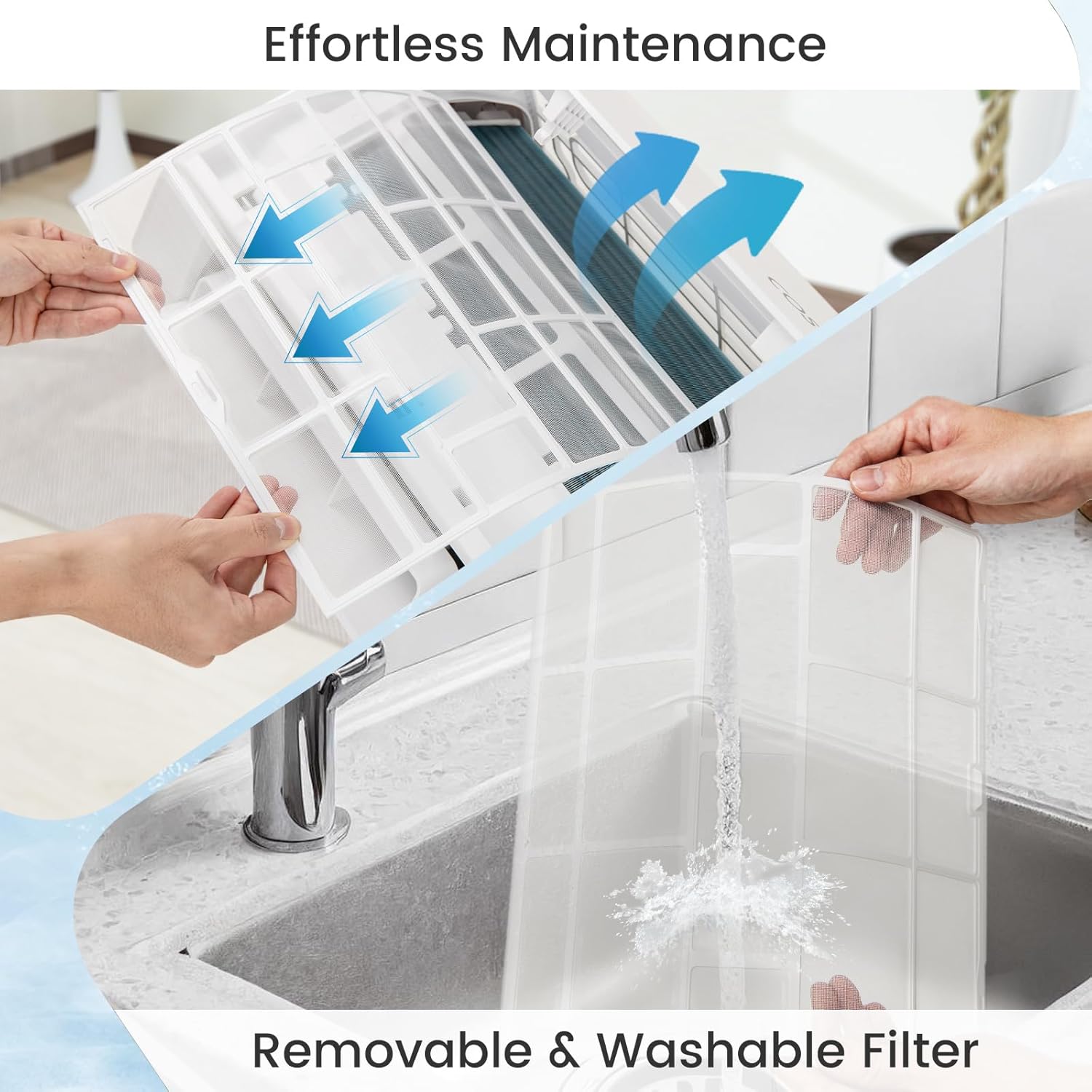 ARLIME Mini Split AC, 2 Zone 30000 BTU Wifi Enabled Air Conditioner & Heater, 23 SEER2, Energy Star, R32 Refrigerant, Inverter Wall AC Unit with Installation Kit, 208-230V (Dual Zone 12K+ 12K)