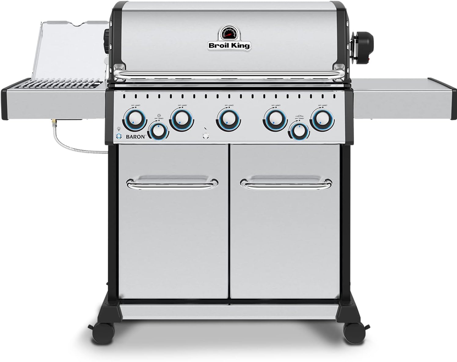 Broil King 876944 Baron S 590 Pro IR, Liquid Propane (LP), Stainless Steel, Black