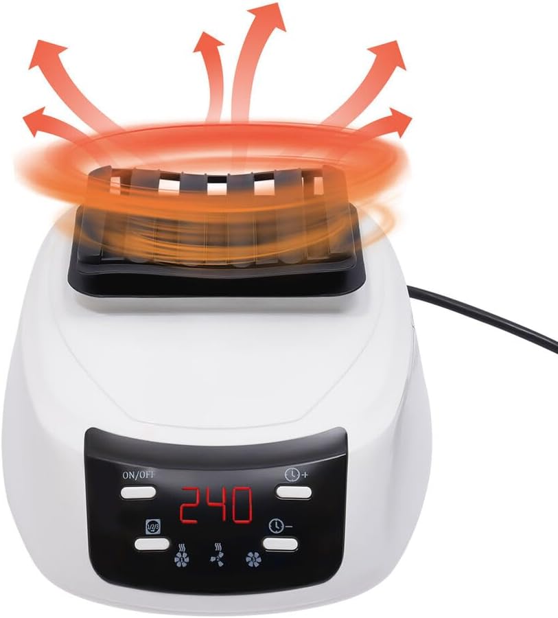 Portable Clothes Dryer, 1500W Clothes Dryer Machine with Timer, Travel Portable Laundry Drying Wardrobe, Electric Clothes Drying Rack and Dryer for Travel, Apartments, Home