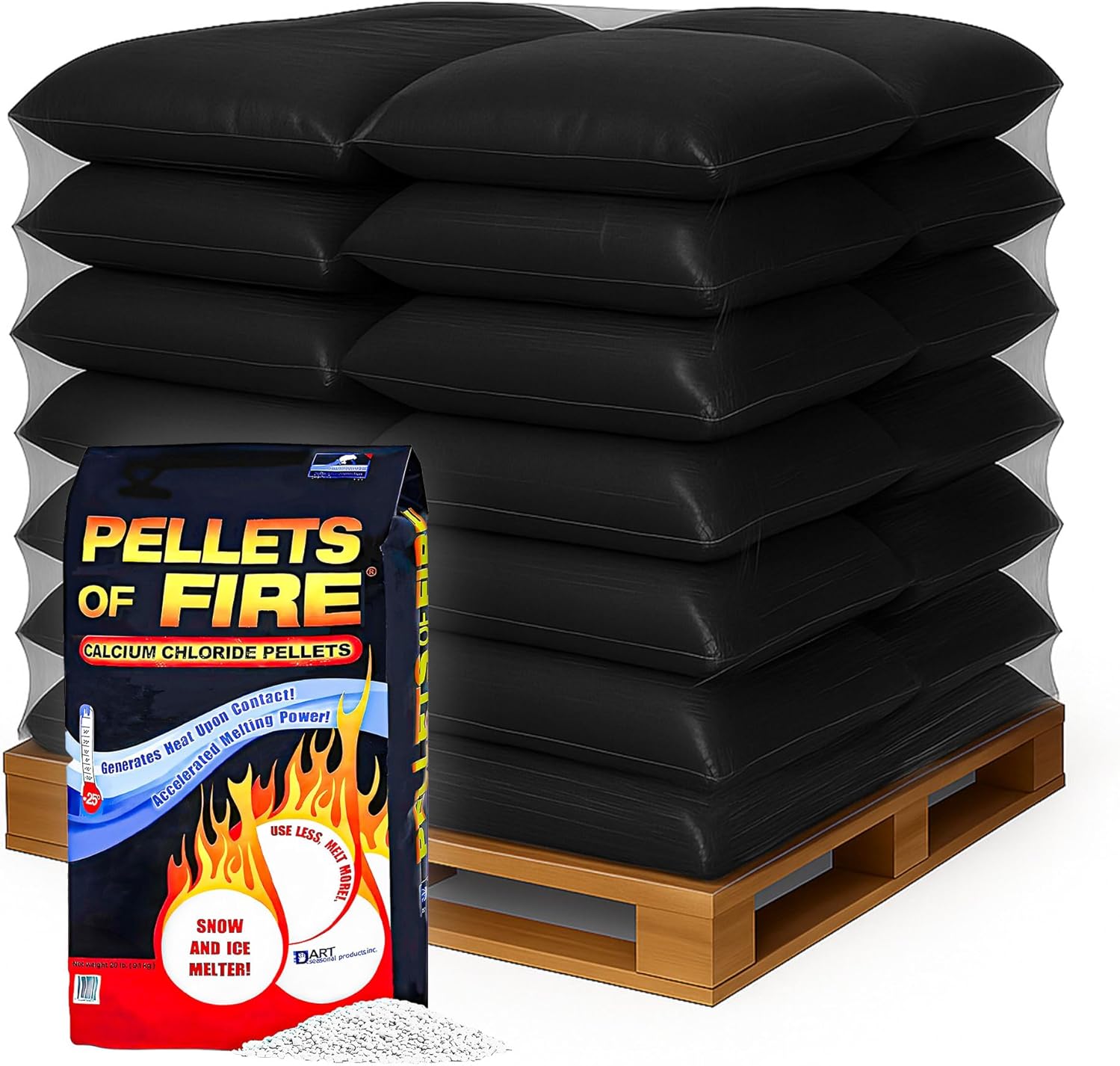 Snow Joe 75 Pack Snow & Ice Melter, Heat-Generating Pellets, Non-Staining Melt, 20 Lb Bag - Fast-Acting Ice Remover for Driveway, Concrete, Sidewalk, and Outdoor Spaces, CP20