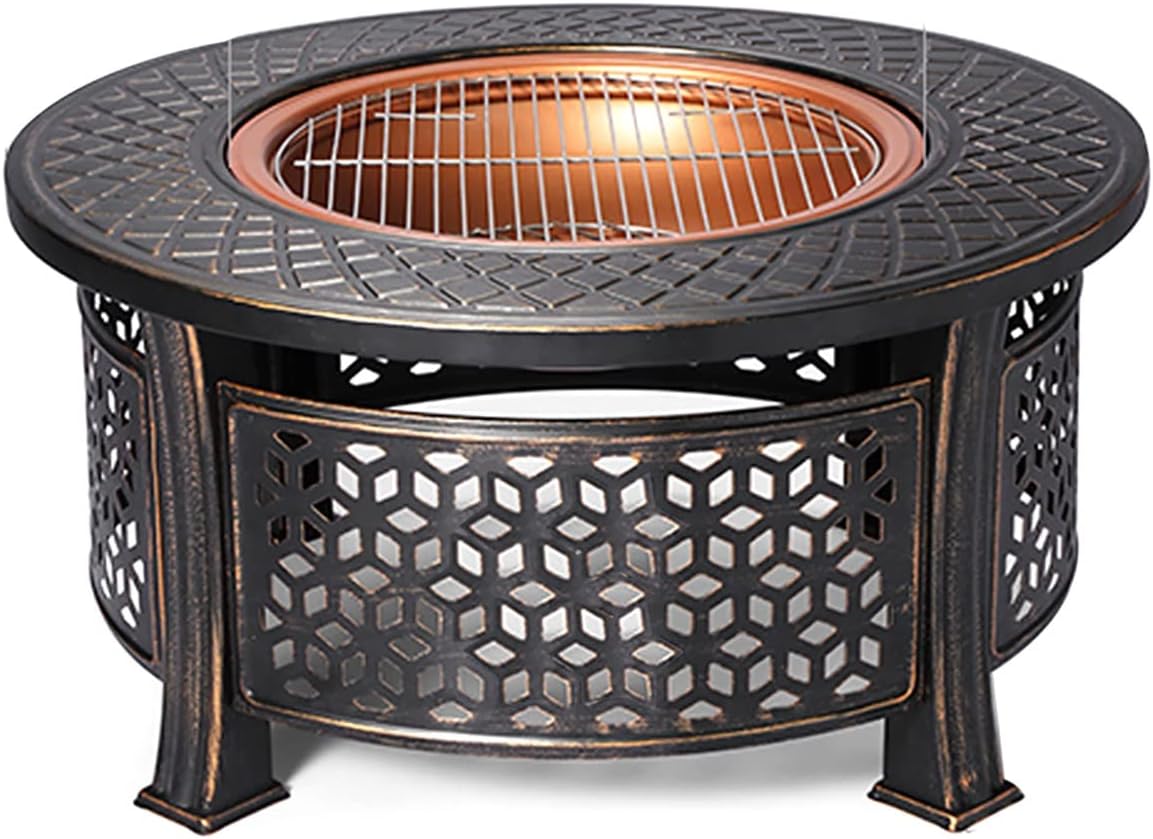 Outdoor Wood Burning Firepit Grills Barbecue Oven Indoor Heating Stove Charcoal fire Pit Home Grill fire Pit Patio Outdoor Barbecue Table