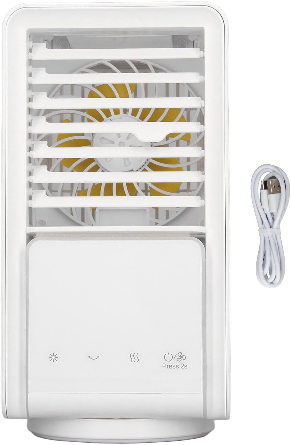 Air Conditioner USB Charging Mini Air Conditioner Portable Cooling Fan 700ml Water Tank Capacity Air Cooler for Bedroom Desk Camping