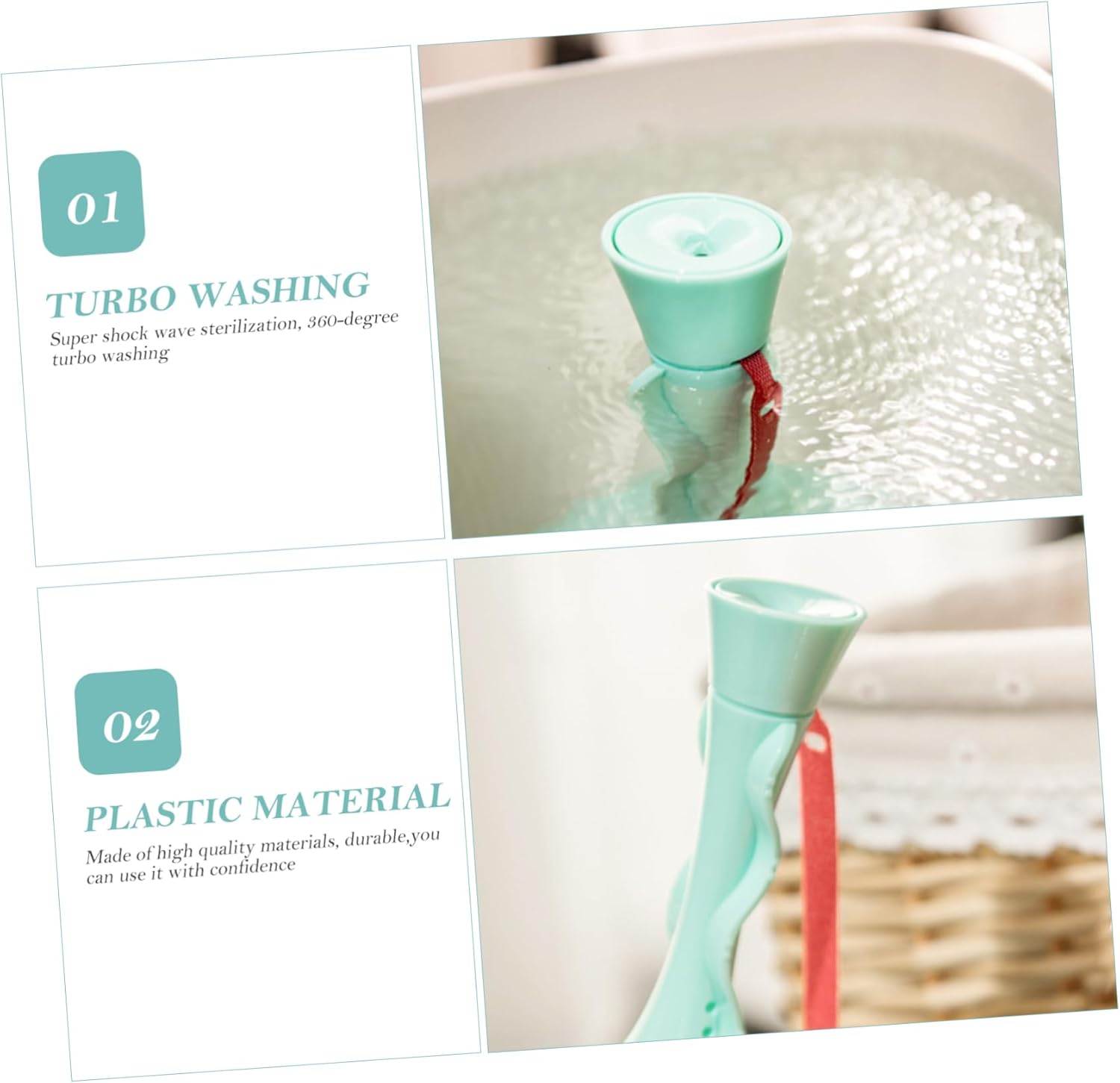 ERINGOGO USB Portable Mini Washing Machine Sonic Turbine Washer for Travel Dormitory and Camping Lightweight USB Powered Laundry Solution