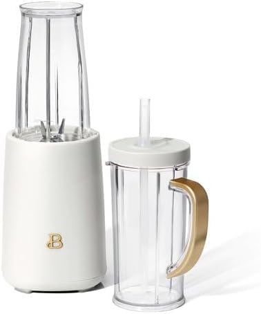 Beautiful Personal Blender Set with 12 Pieces, 240 W, (White Icing) by D'rew Barry'more