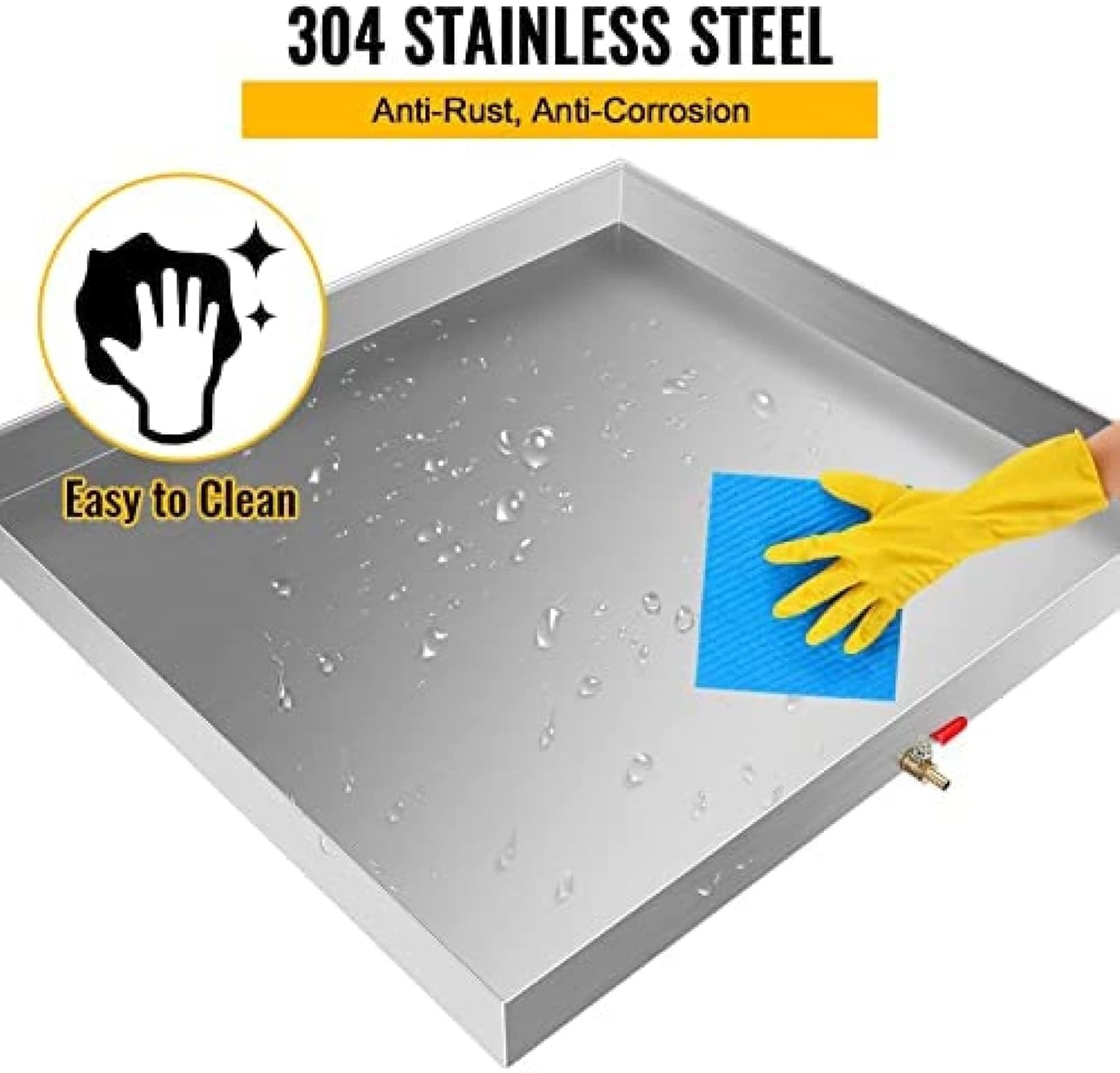 Built Washing Machine pan Anti Flood pan Comes with 1