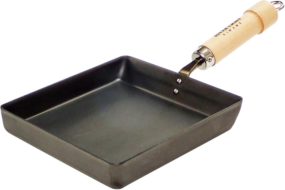 River Light Egg Pan, Iron Frying Pan, Extreme Japan, Large, Induction Compatible, Made in Japan