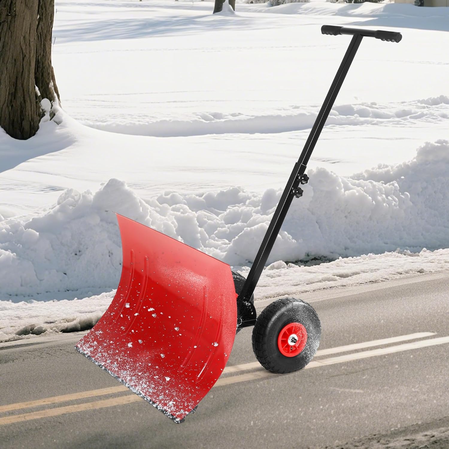 Snow Shovel with Wheels,29.1