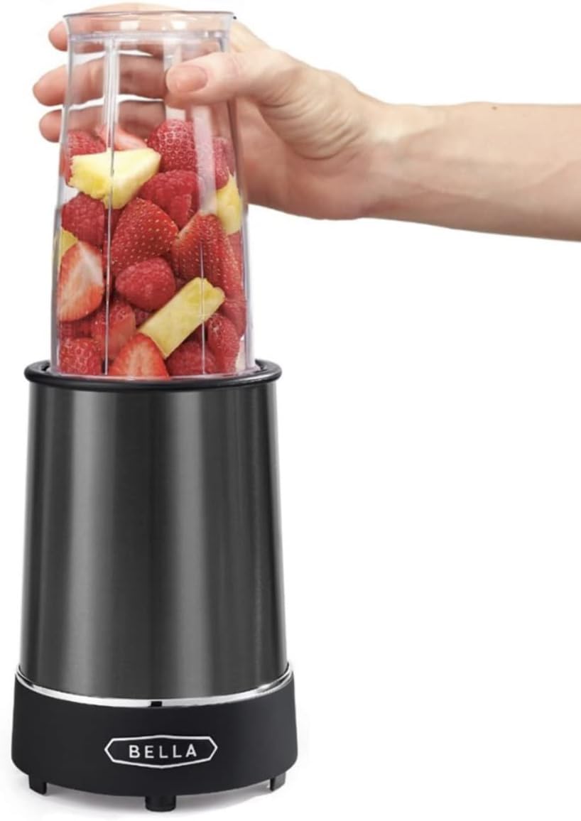 Bella - 14-oz. Rocket Blender - Black Stainless Steel