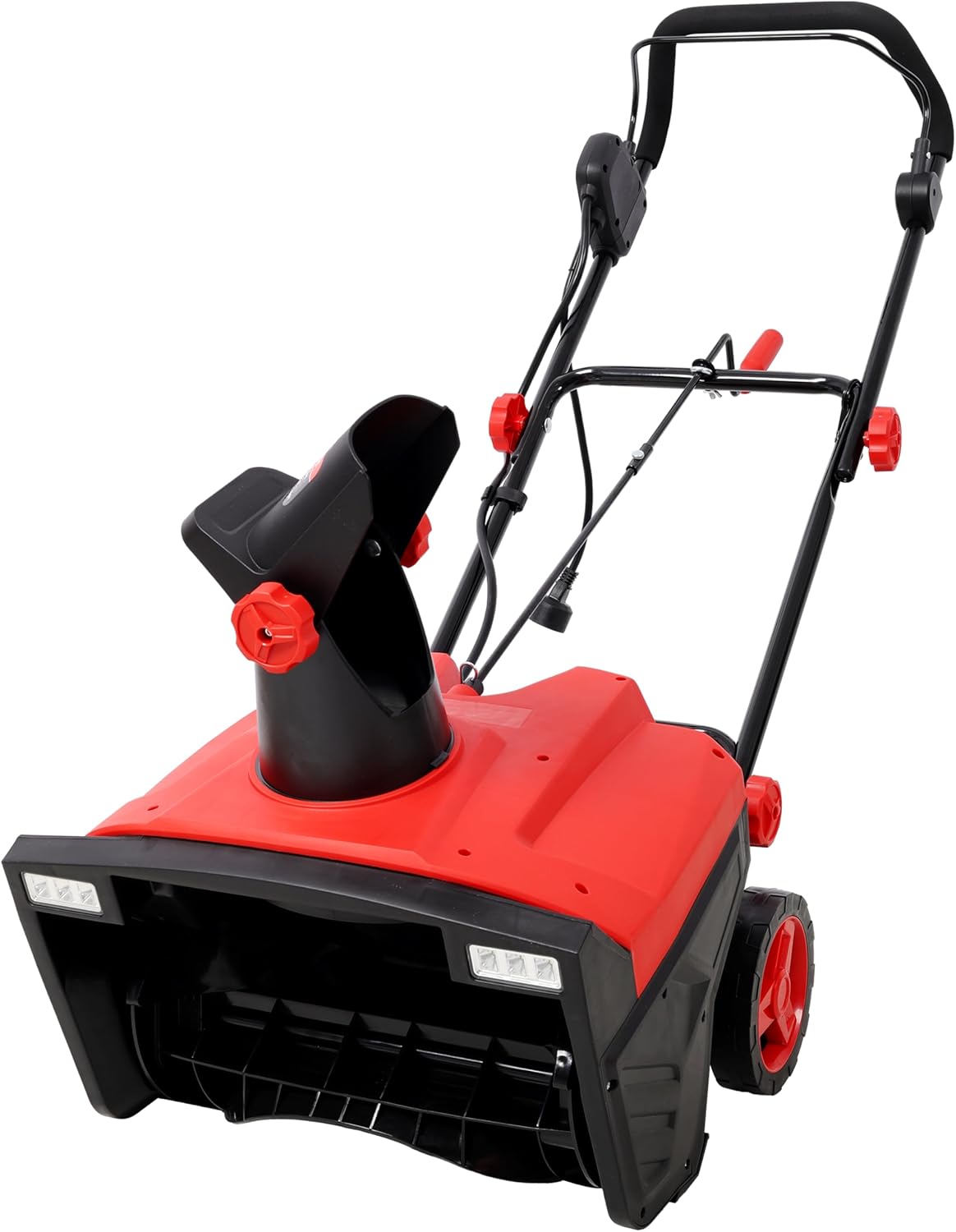 20-Inch Corded Electric Snow Blower with Dual LED Headlights,15 Amp Moto Electric Snow Shovel with 180° Adjustable Chute & Clean-Out Tool for Large Driveways & Walkways 30 ft Throwing