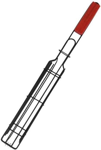 Portable Square Non-Stick Grilling Kabob Baskets Iron BBQ Shish with Handle Kitchen Accessories 5pc