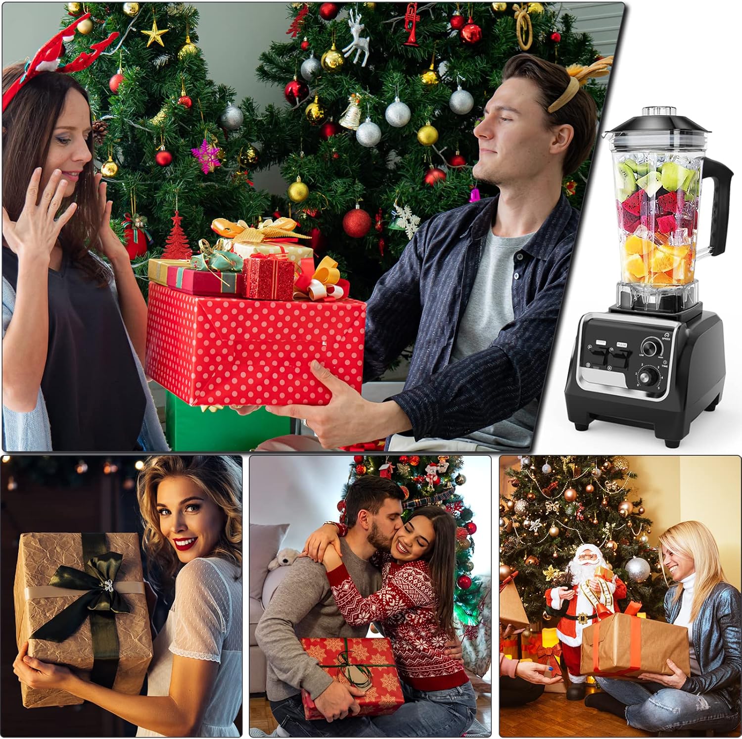 Professional Blender, 2200W High Power Food Blender with Timer, Heavy Duty Ice Blender, 68 OZ Smoothie Maker for Crushing Ice, Frozen Fruit, Fish