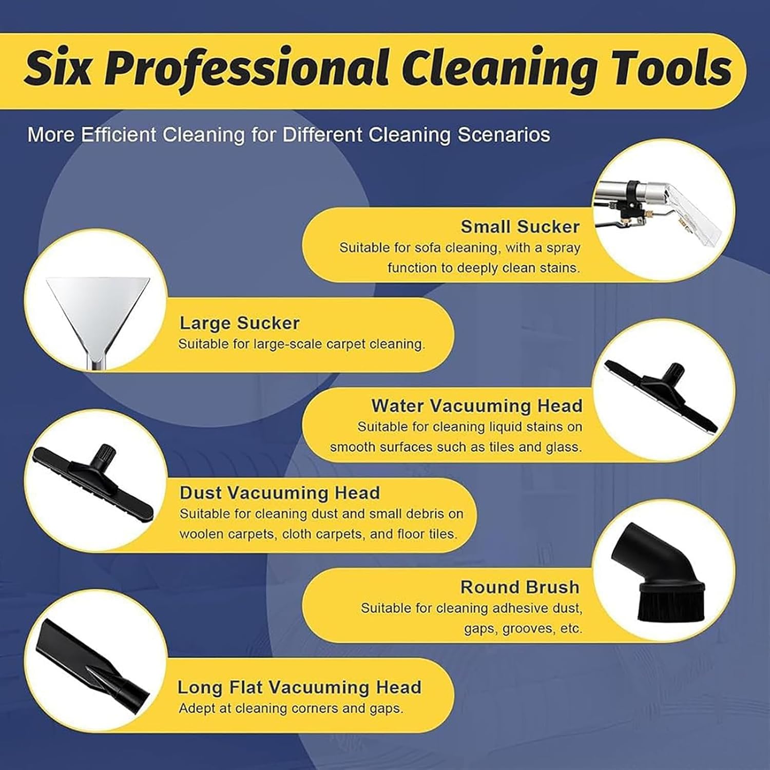 Commercial Carpet Cleaning Machine, 3-in-1 Multi-Purpose Wet Dry Carpet Cleaner Machine, Dual Water Tanks, Ideal for Hotels Offices Auto Detailing Floor Sofa Curtains Deep Cleaning(40L)