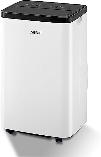 Aeric 10,000 BTU Portable Air Conditioner with Dehumidifier for Living Room and Apartment, 115V, Portable Air Conditioners for Large Rooms up to 700 Sq.Ft. with Remote Control in White
