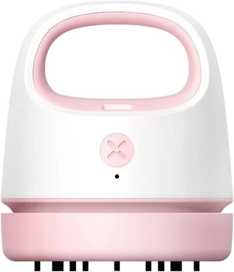 Robot Vacuum tikom Dust Vacuum Cleaner Table Robot Cleaning Wireless Portable Handheld Sweeper for (Color : Pink)
