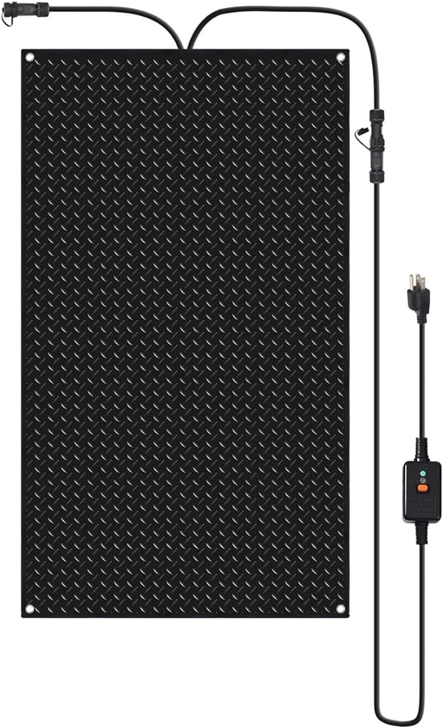 Heated Snow Melting Mat for Stairs Walkways, 1/2/3/4/5 pcs Snow Melting Non-Slip Sidewalks Driveway Heated Outdoor Mat, Non Slip Rubber Heated Mat for Winter Outdoor Steps, Doorway(1 Pcs,10in*30in/25.