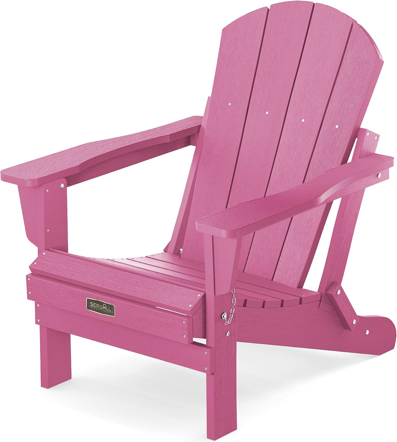 SERWALL Adirondack Chair for Patio Garden Outdoors Fire Pit- Hot Pink