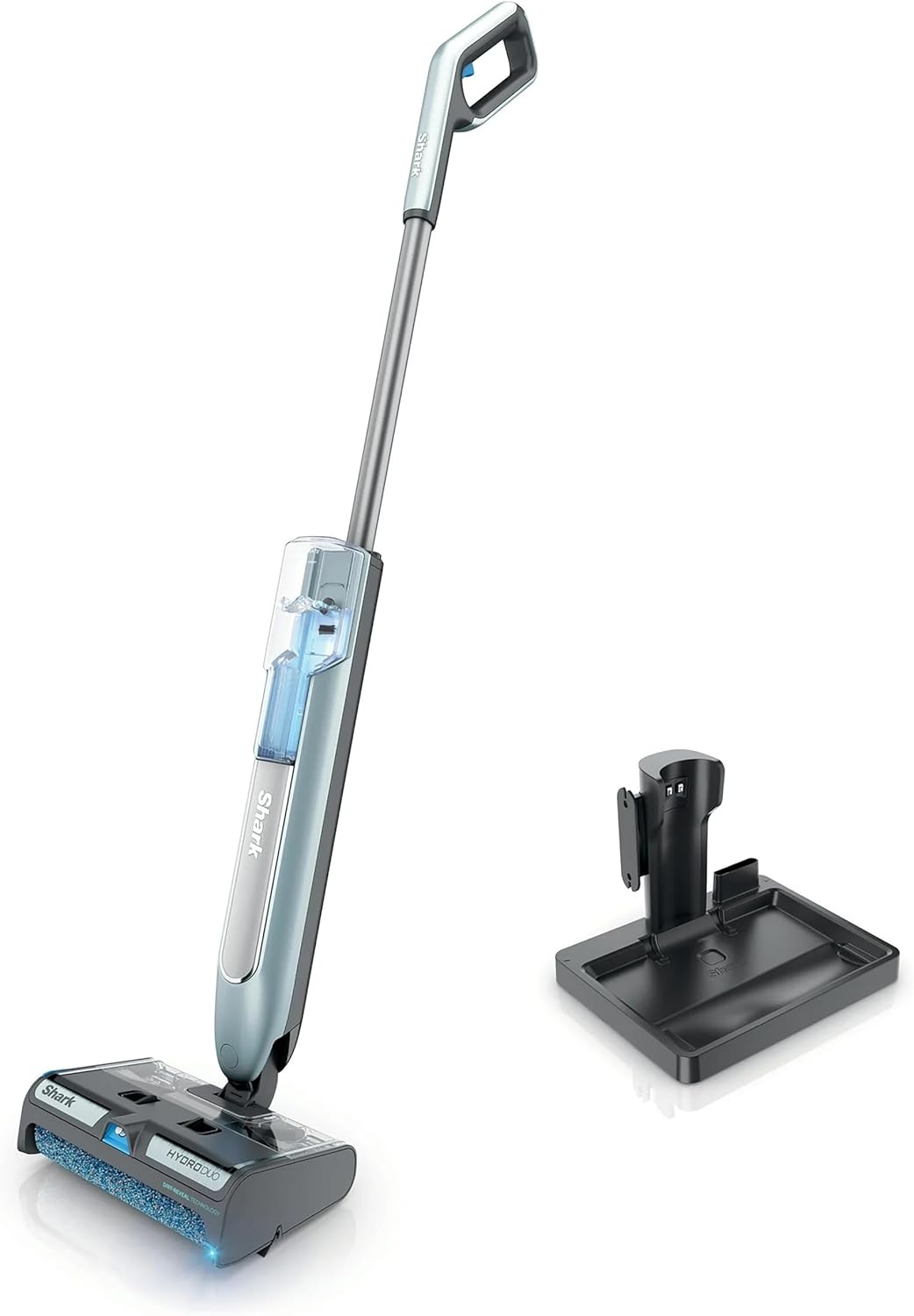 Shark HydroDuo with Dirt-Reveal Technology, Cordless, Everyday Hard Floor Cleaning System, Wet & Dry Debris Pickup, Mops & Scrubs All at Once, Hardwood, Tile, Laminate & Stone, WW200 (Renewed)