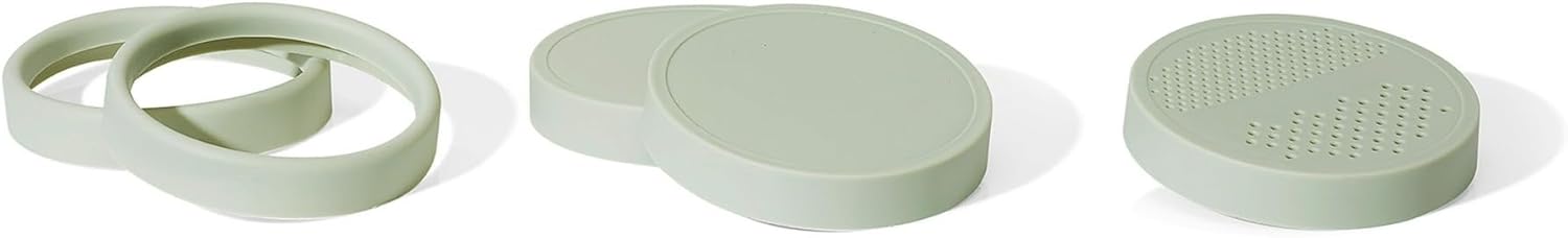 Beautiful 12-Piece Personal Blender Set, 240W Power, With Blend-and-Go Cups, Leak-Resistant Lids, Easy Clean, Compact Design, Ideal For Smoothies, Shakes & Meal Prep (Sage Green)