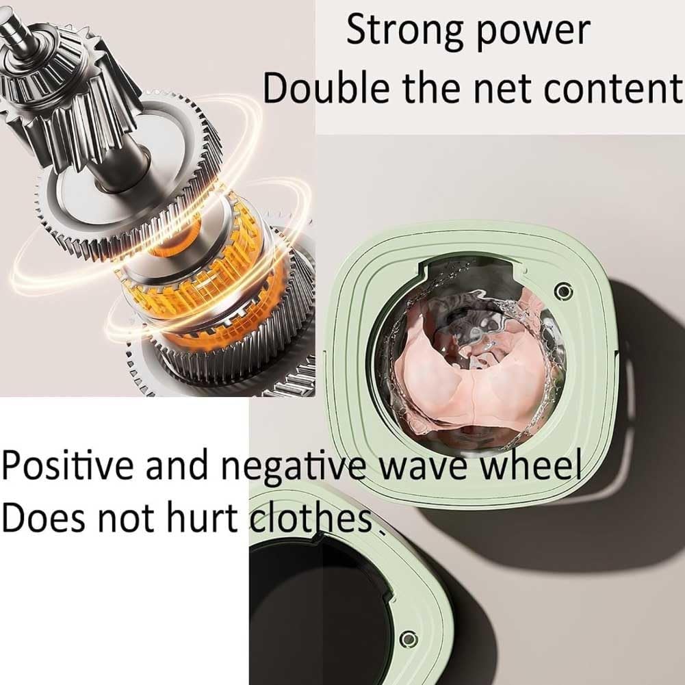 Portable Washing Machine, Mini Washing Machine Foldable, 15l Large Capacity Small Washing Machine for Apartments, Dormitories, Camping, Rv Travel(Pink)