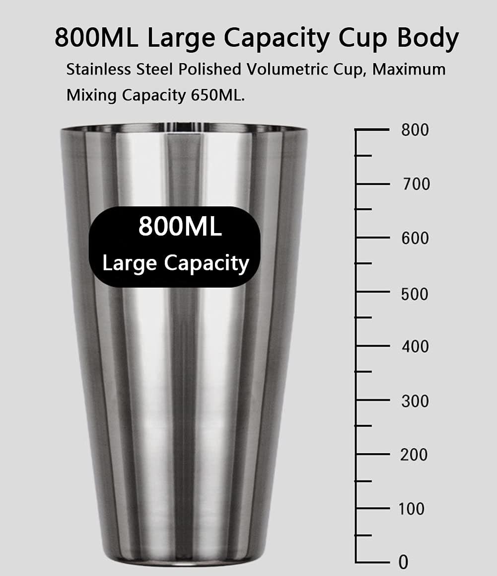 Milkshake Drink Mixer Shake Machine Electric Milkshake Maker Stainless Steel Speed Adjustable Commercial Ice Cream Smoothie Blender with 800ML Cup