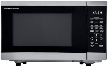 SHARP Countertop Microwave Oven Compatible with Alexa Orville Redenbacher's Certified with Removable 12.4