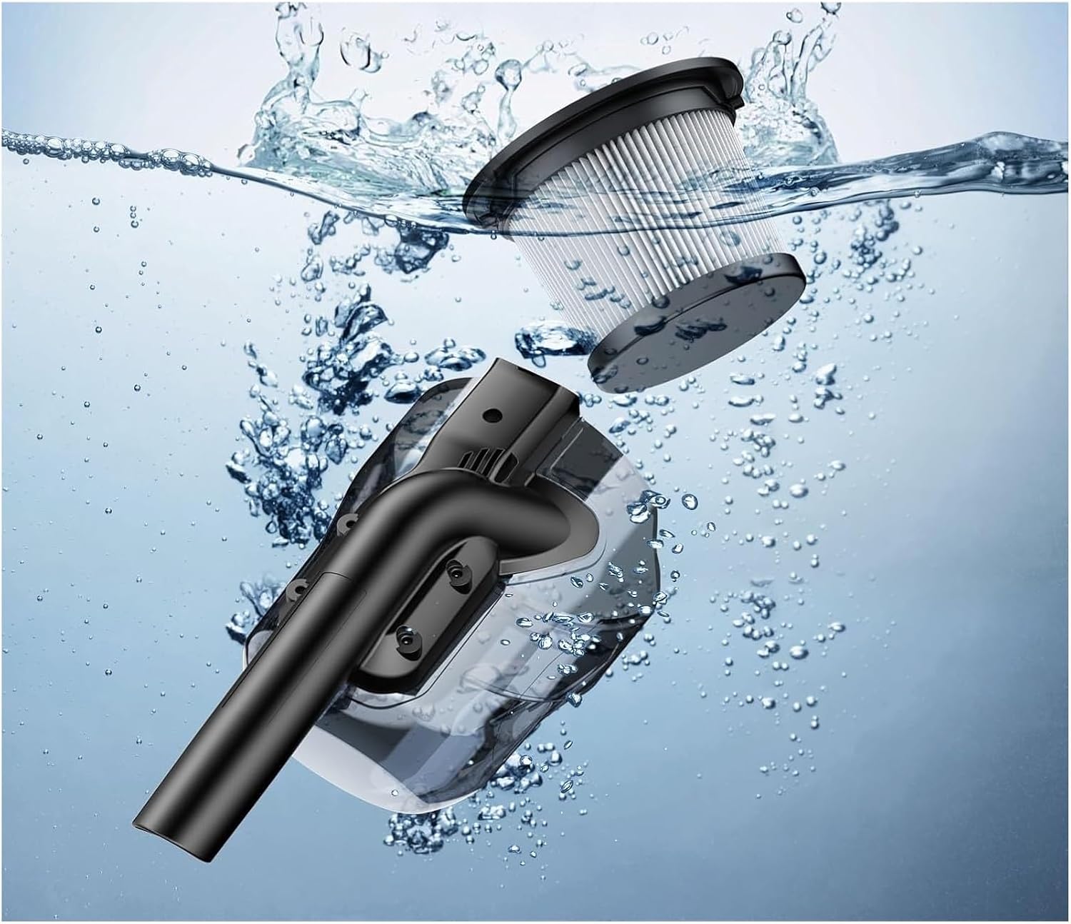 Handheld Cordless Vacuum with 6pcs Tubes & 2pcs Filter, Compatible for Makita 18V Battery, Electric Power Vacuum Cleaner (No Battery Included)