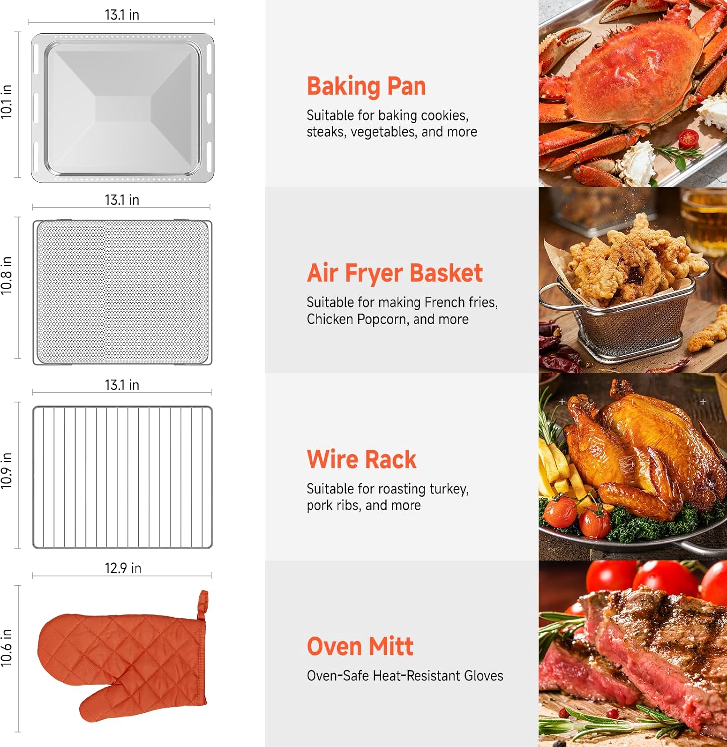 OUNIN 24L Steam and Air Fryer Combo Countertop Oven,11-in-1 Convection Baking and Steam,Bake,Broil,Dehydrate,304 Stainless Steel,Fast Cooking with Precise Electronic Temperature Control,for Gifting