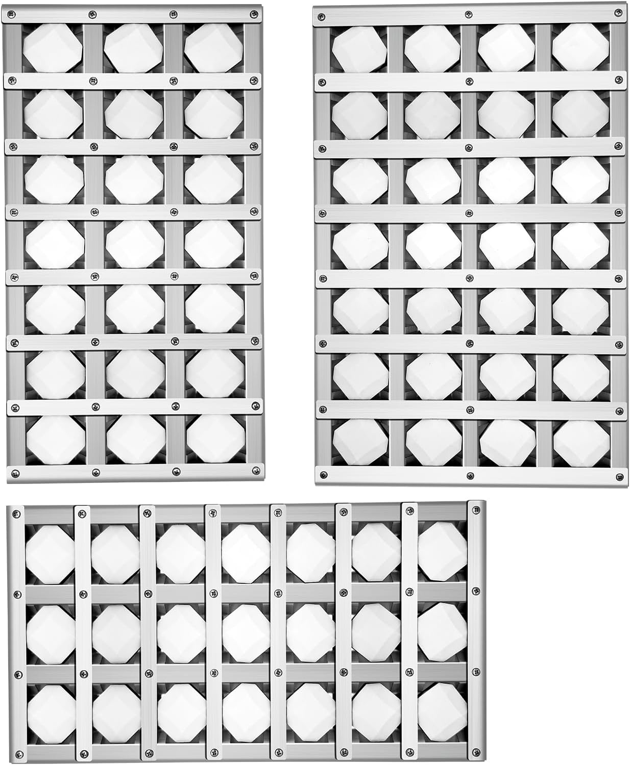 80364 with 80365 Lynx Narrow Briquette Tray Assembly Grill Parts,3 Pack Heat Plates Tent Shield for Compatible with Lynx 54