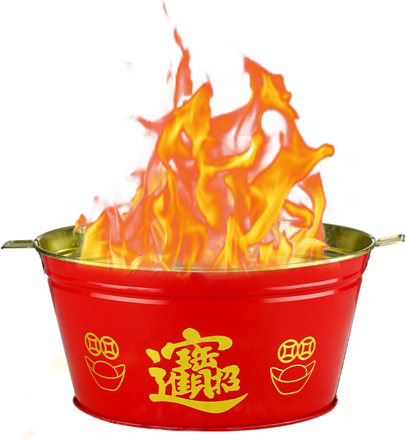 Incinerator Burn Barrels, Outdoor Fire Pit with Fire Hook, Burn Cage for Garden Paper Leaf Trash Wood Backyard Bonfire