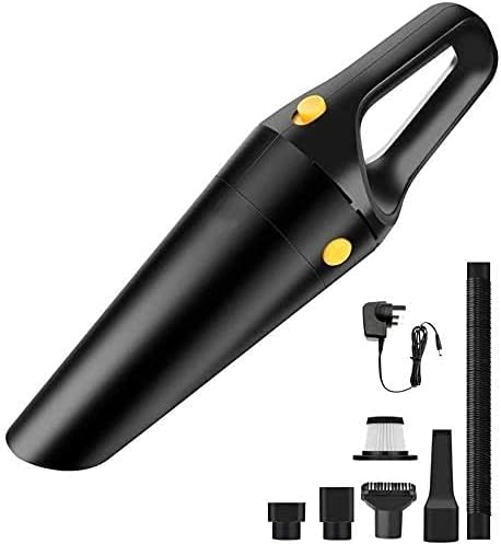 Handheld Auto Vacuum Cleaner for Car Wet and Dry Dual Use,High Power, Handheld Vacuums,6kpaPowerful Suction Mini Vacuum Cleaners (Color : White, Size : B)