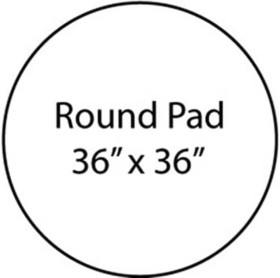 The Blue Rooster Round Flexible Fire Resistant Chiminea Hearth Pad, 36