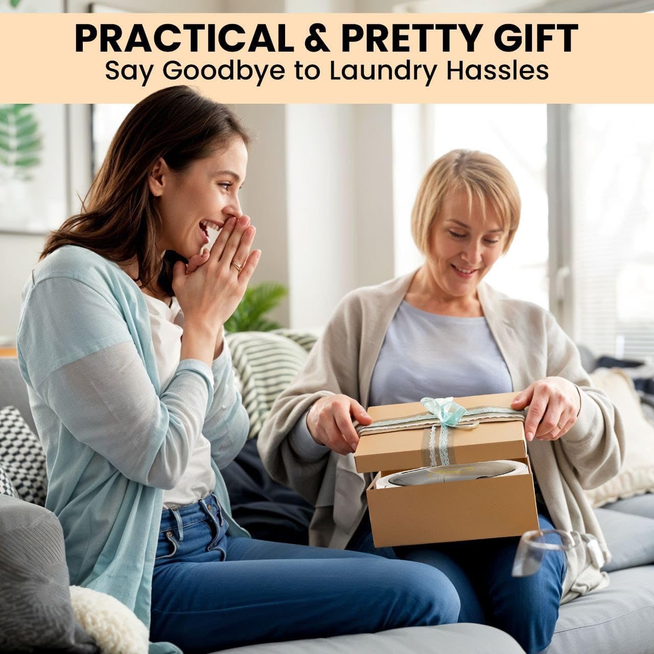 portable washing machine15L with Spin Basket – Small Washer portable for Underwear, Delicate Clothes, and Light Laundry – Ideal for Apartments, Dorms, Hotels, and Camping.