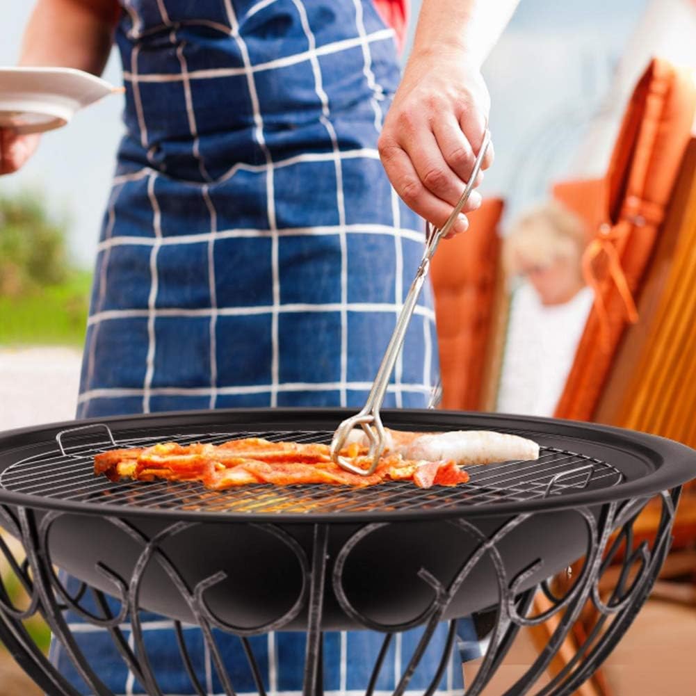 Fire Pit Outdoor Fire Pit Patio Metal Firepit,BBQ Pit Patio Heater Stove Brazier Metal Outdoor