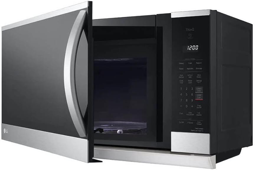 2.1 cu. ft. 30 in. Width PrintProof Stainless Steel 1,050-Watt Smart Over-The-Range Microwave Oven with ExtendaVent 2.0