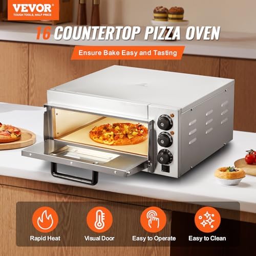 VEVOR Commercial Pizza Oven Countertop, 16