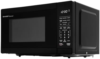 SHARP Compact Countertop Microwave Oven with Removable 10