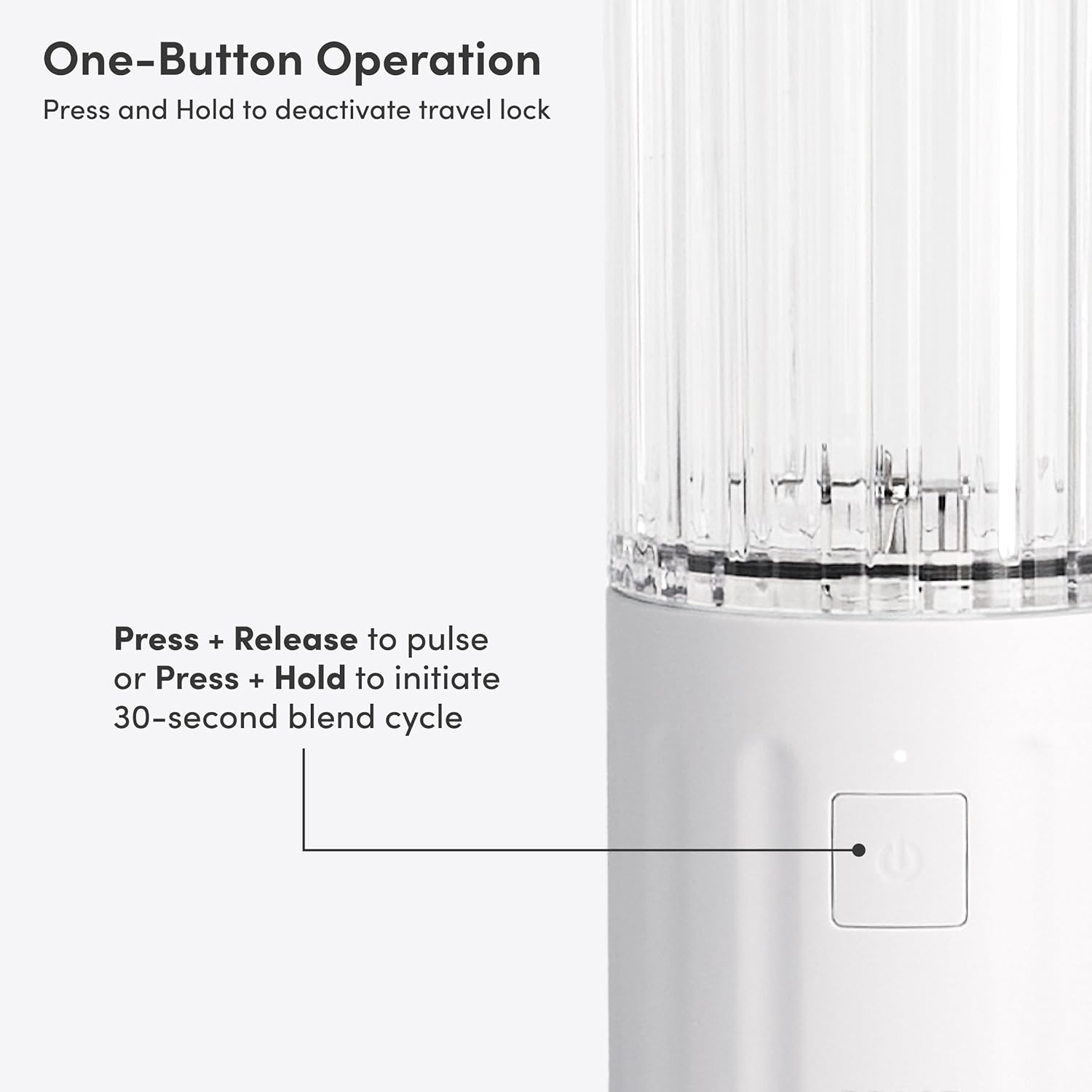 Beast GO Cordless, Premium Portable Blender for Shakes & Smoothies, 22oz Vessel, Blends Ice & Frozen Fruit, Travel-Ready, Rechargeable USB-C Battery, Drinking Lid and Straw System (Cloud White)