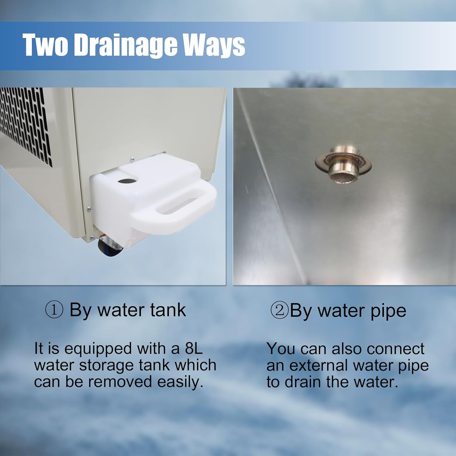 Industrial Air Conditioner Portable Commercial Spot Cooler 15400 Btu/h Mobile Air Conditioner 220V 2.1kw Dual Hose