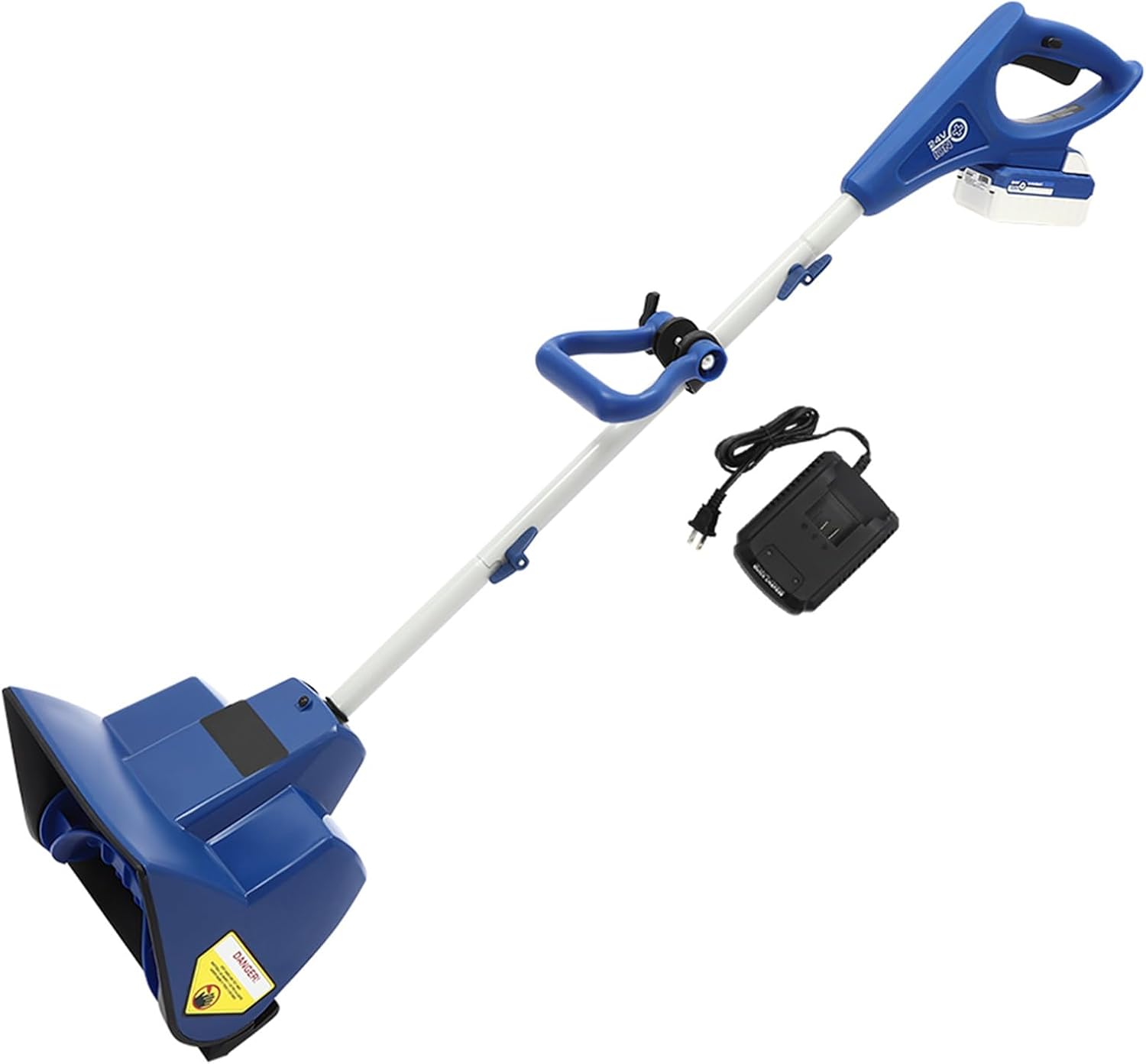 Battery Powered Snow Shovel Cordless Snow Thrower, 24V Electric Snow Blower Small Rechargeable Snow Shovel with 4.0Ah Battery & Charger, 11in Width, 7in Depth & 19.7ft Throwing Distance