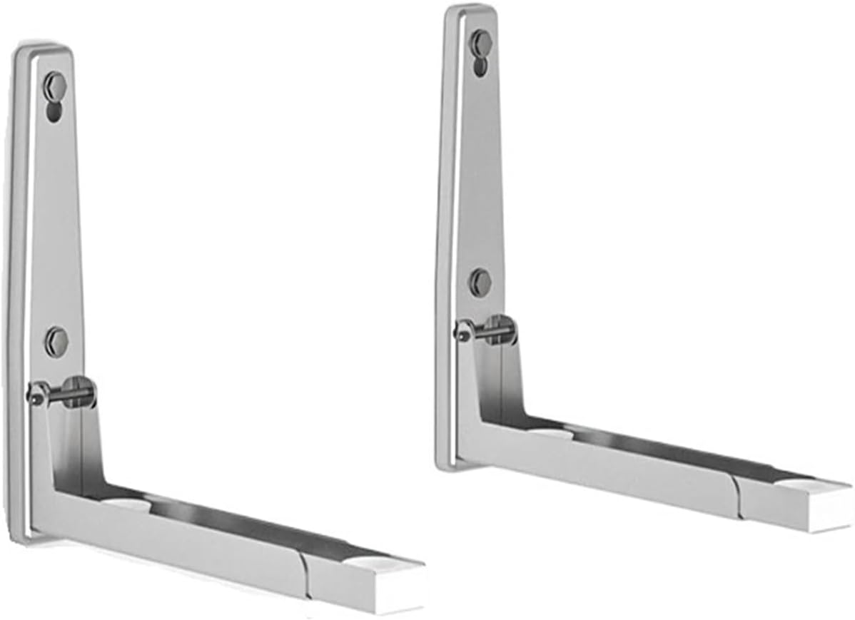 1Pc Stainless Steel Microwave Storage Rack, Telescopic Kitchen Wall Hanging Oven Holder Frame(304)