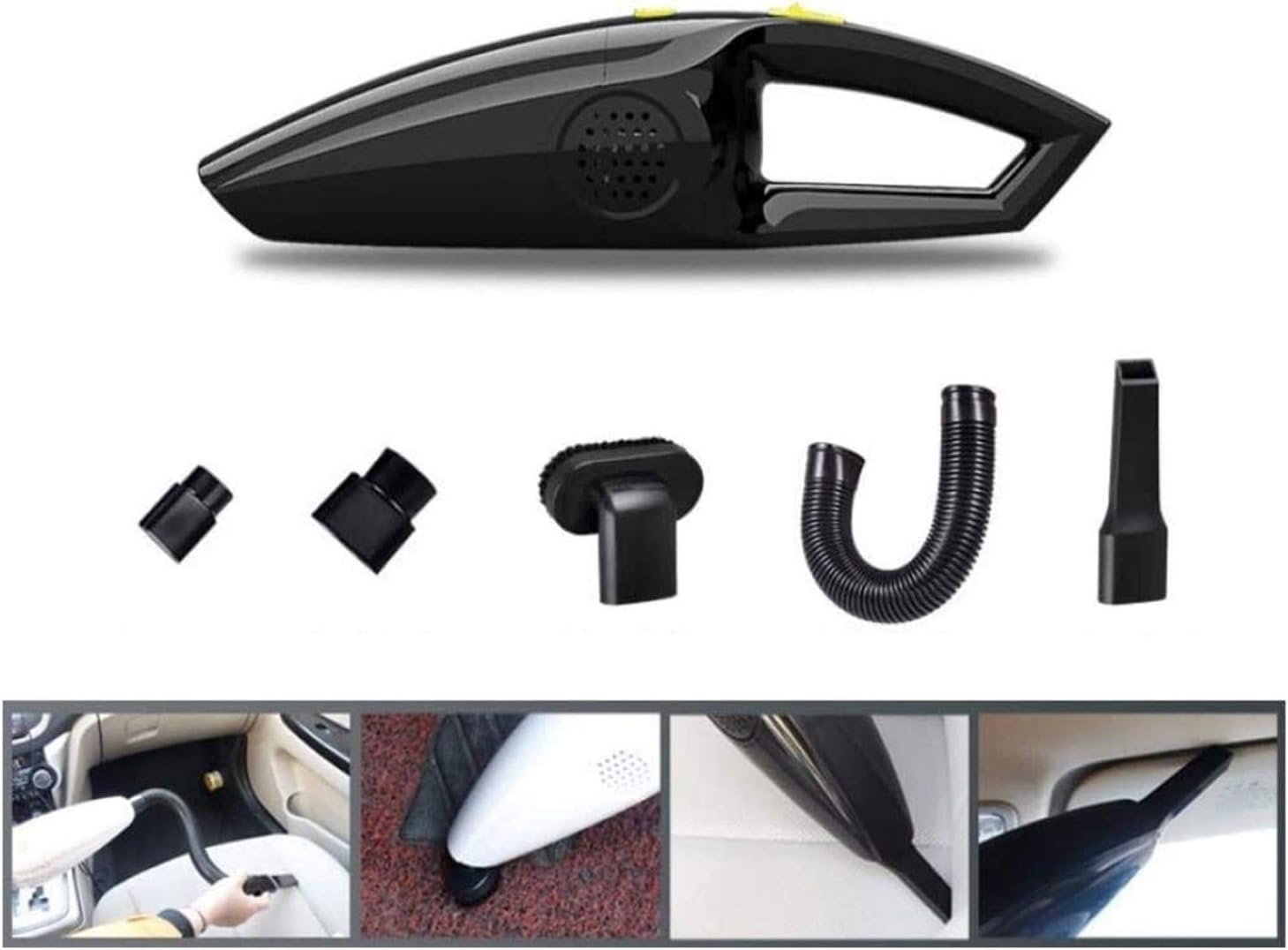 Handheld Vacuum Cleaner Cordless Rechargeable 120W Lithium Battery Small Lightweight Vacuum Cleaner Powerful Portable Vacuum (Color : A) (B)