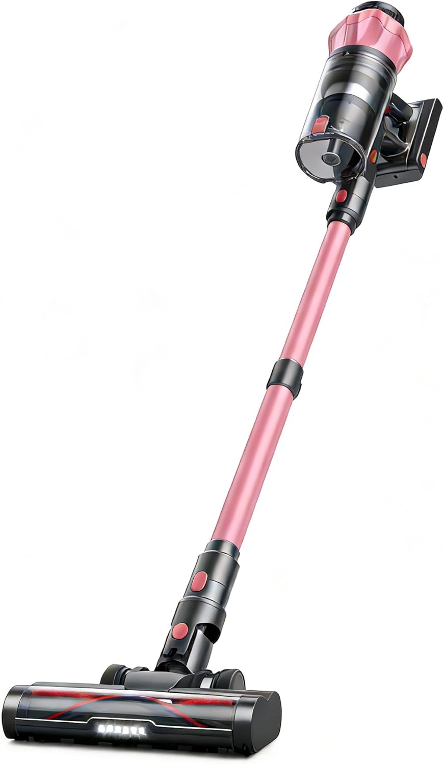 Cordless Vacuum Cleaner for Home, 45kpa 550W Stick Vacuum with Touch Screen