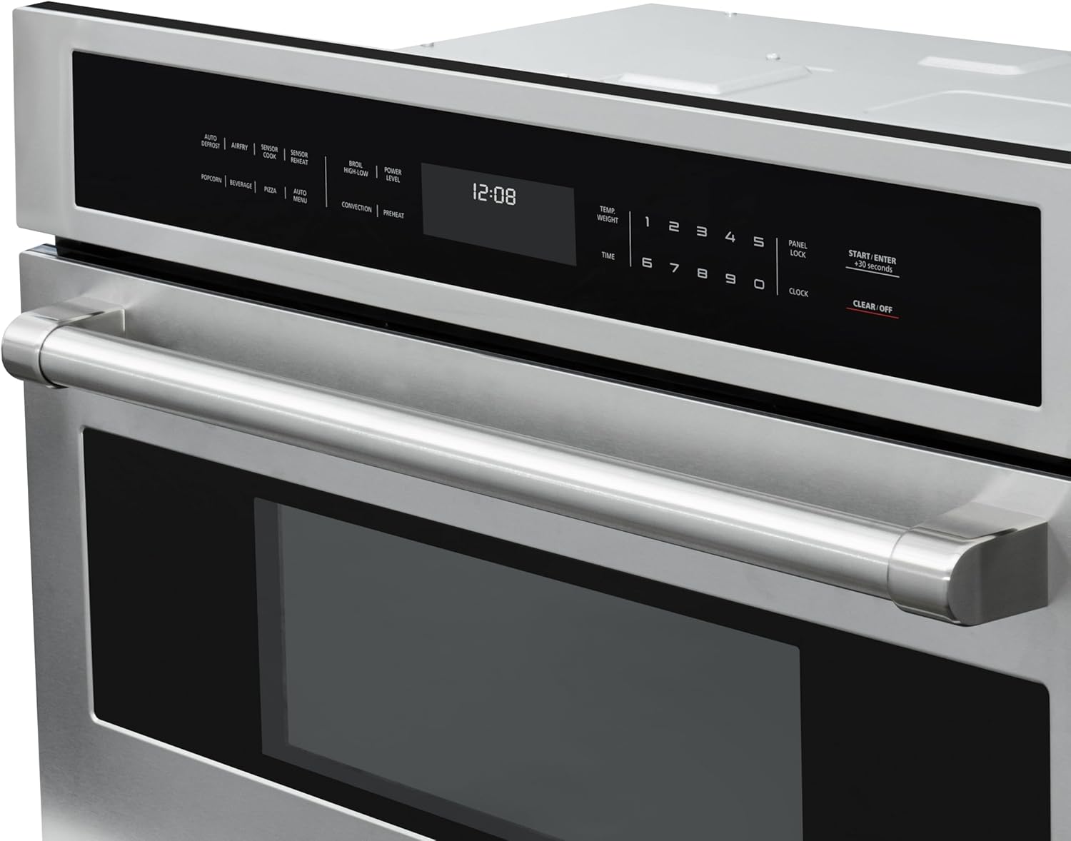 KoolMore 30 in. Built-in Microwave with Convection Oven and Air Fryer, 1000W Power with 10 Levels, UL Listed and 1.6 cu. ft. Capacity in Stainless-Steel (KM-CWO30-SS)