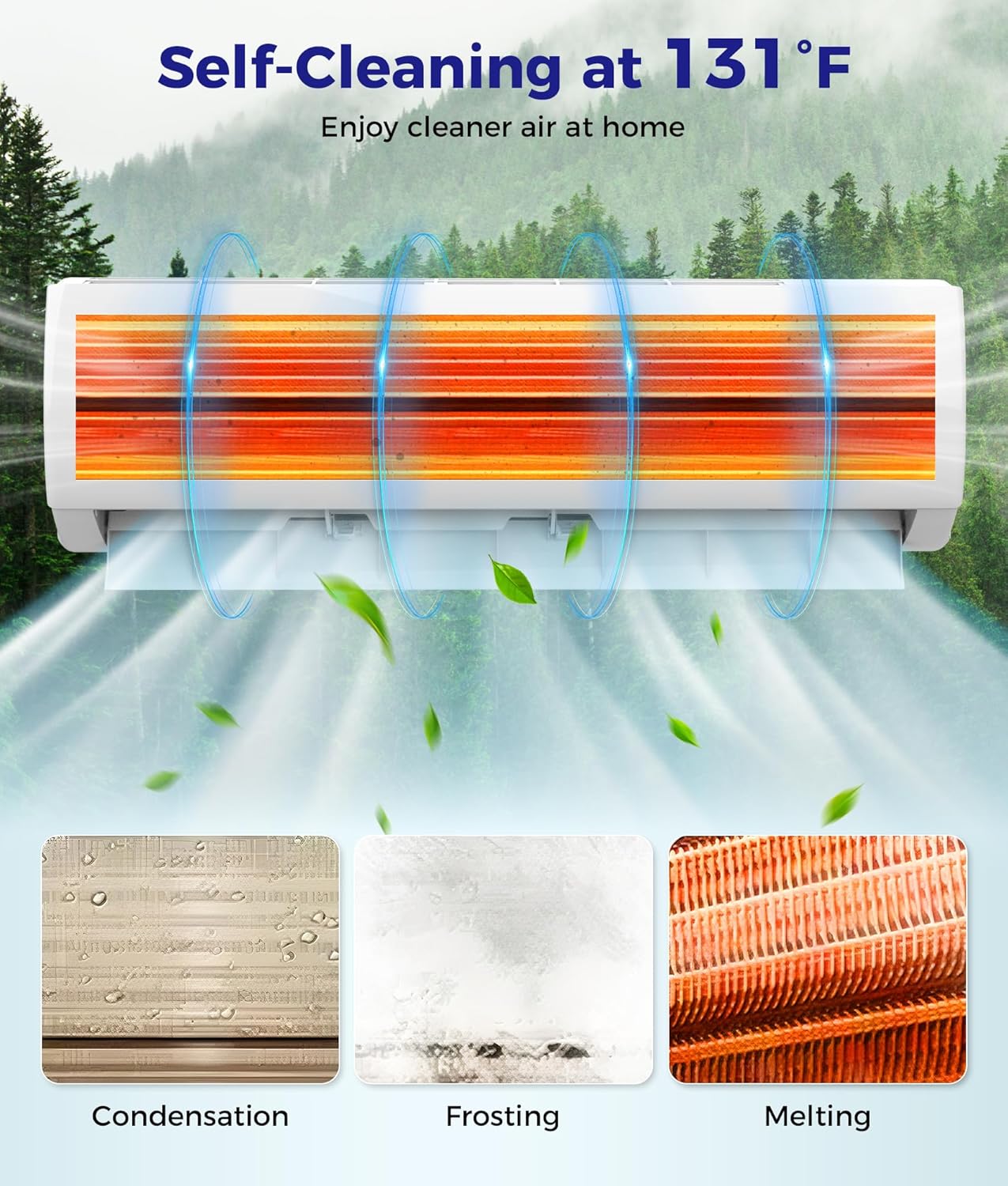 Mini Split Ac/Heating System - 11500 BTU Ductless Pre-Charged Mini Split Air Conditioner with Heat Pump, 17 SEER2 115V Energy Efficient Ac Unit Up to 750 Sq.Ft, Complete Installation Kit