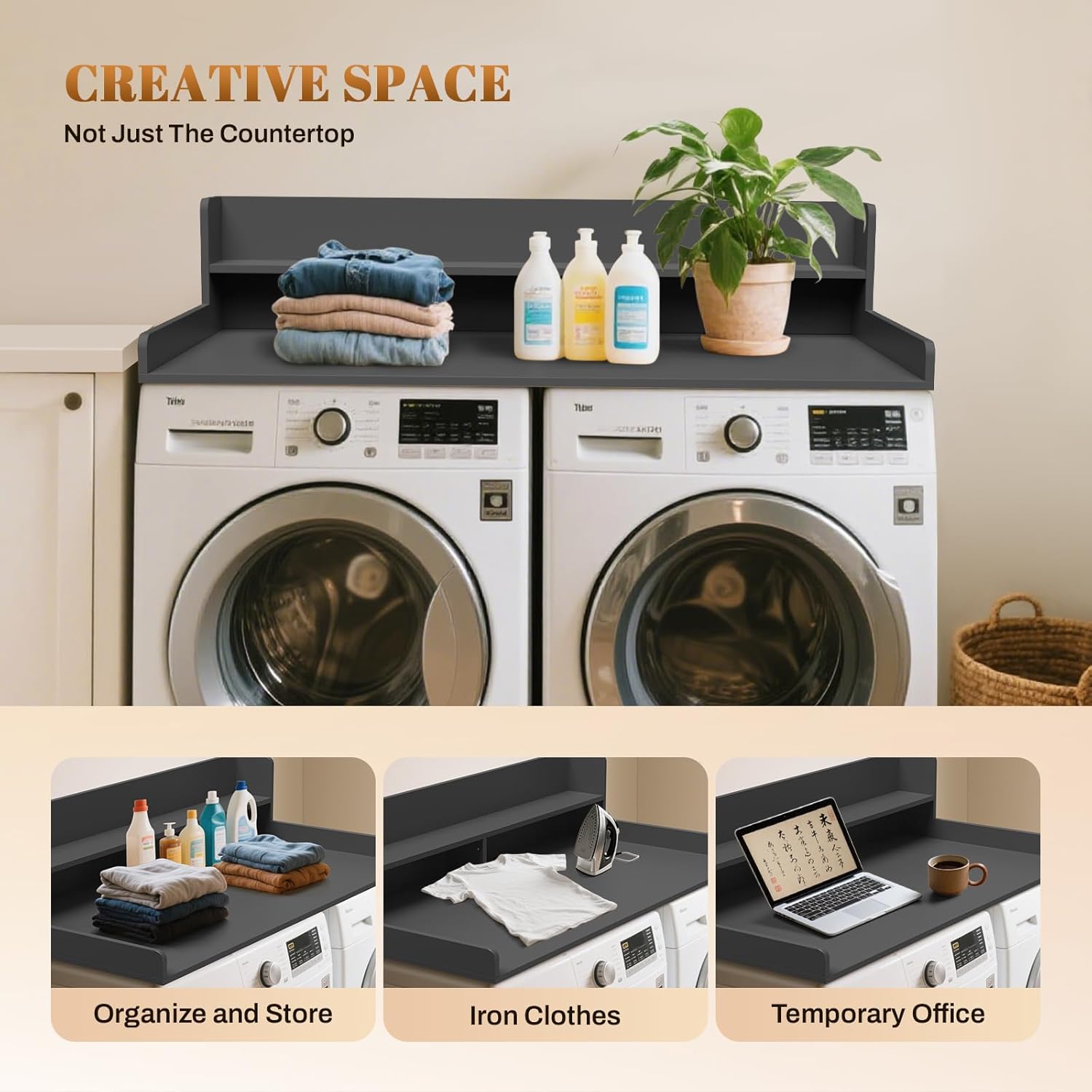 GCCSJ 2-Tier Washer Dryer Countertop, 54