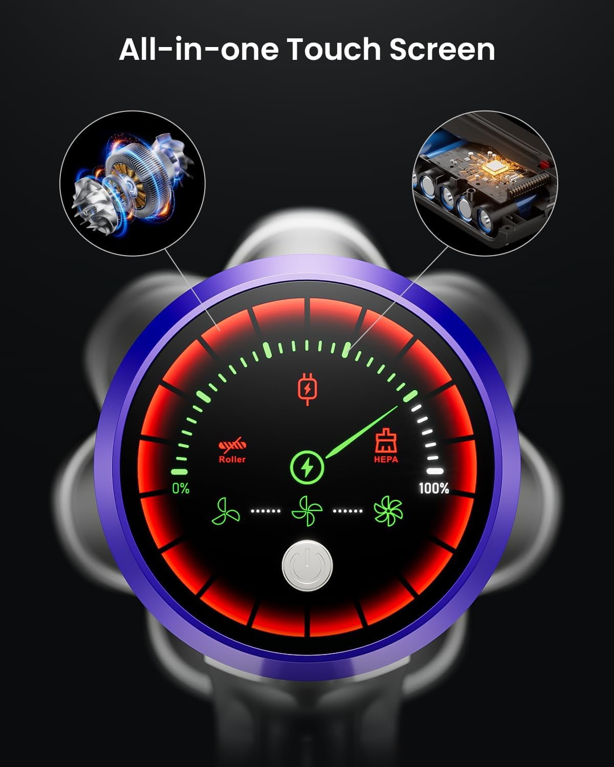 Cordless Vacuum Cleaner, 55KPa 650W 70Mins Vacuum Cleaner for Home, Anti-Tangle Self-Standing Stick Vacuum with Scented Tablet, Upgraded Dust Cup Scraping, Vacuum Cordless for Pet Hair/Carpet/Floors