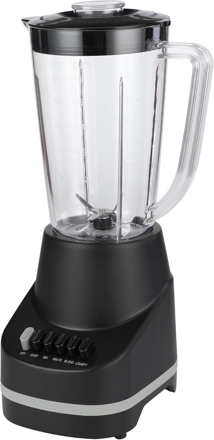 6-Speed Blender with 48 oz/1.5 L Pitcher, Black